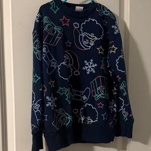 Men's Festive Navy Sweater